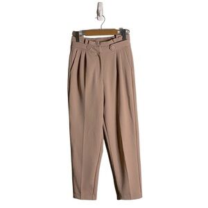 Reserved Women's Mauve Paper Bag Pleated Trousers
